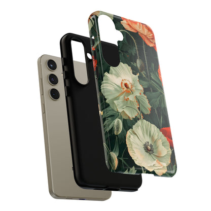 Floral Phone Case - Tough Cases, Botanical Design, Gift for Friends, Trendy Mobile Cover, Personalized Phone Accessory