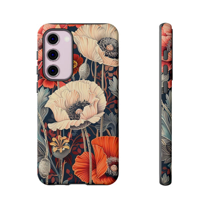 Floral iPhone Case, Tough Phone Cover, Artistic Protection, Flower Design, Unique Gift for Her, Phone Accessory, Trendy Tech