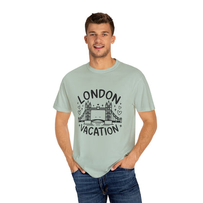 London Vacation Unisex Garment-Dyed T-shirt