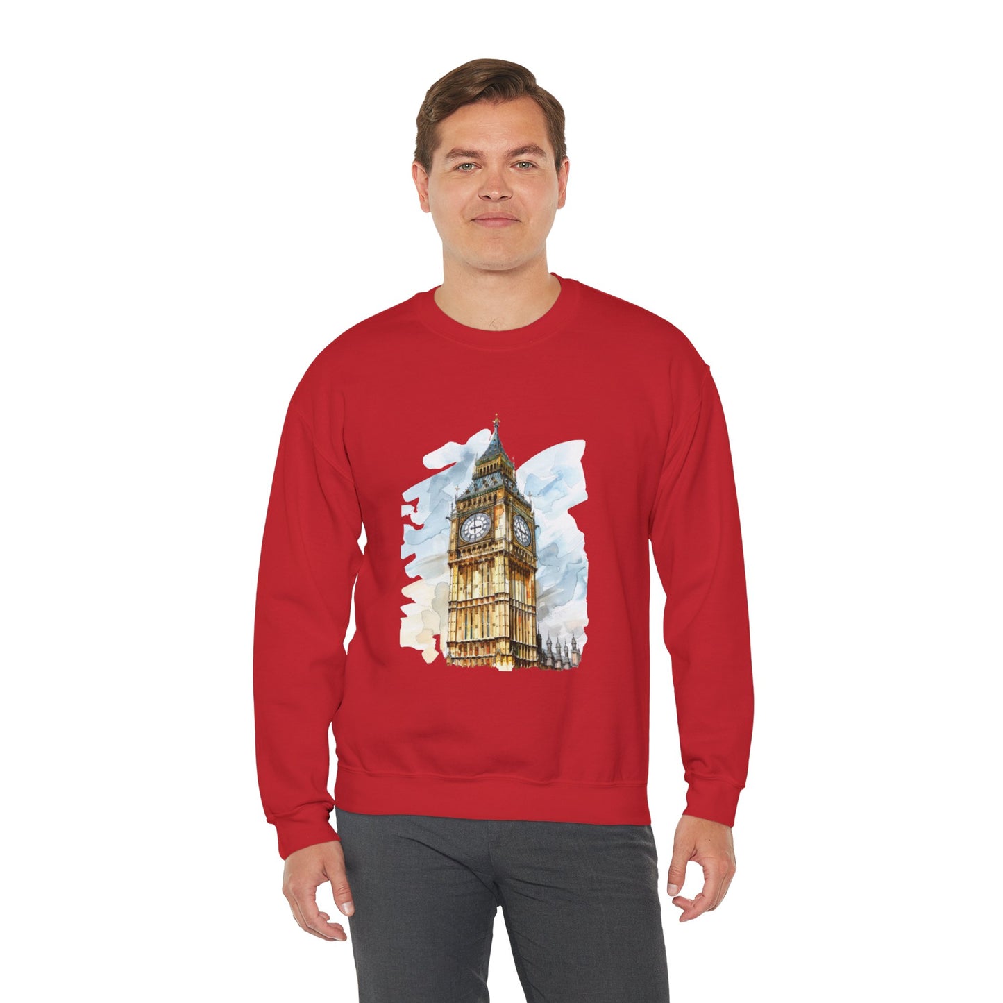 Unisex Heavy Blend™ Crewneck Sweatshirt Lightweight - Big Ben Iconic British Tower