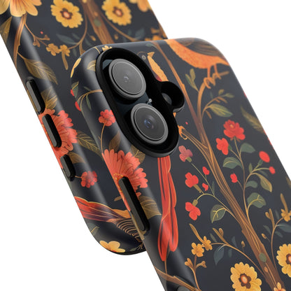Floral Phone Case, Tough Cases, Flower Pattern, Phone Accessory, Gift for Her, Stylish Tech Cover, Nature Lover's Gift