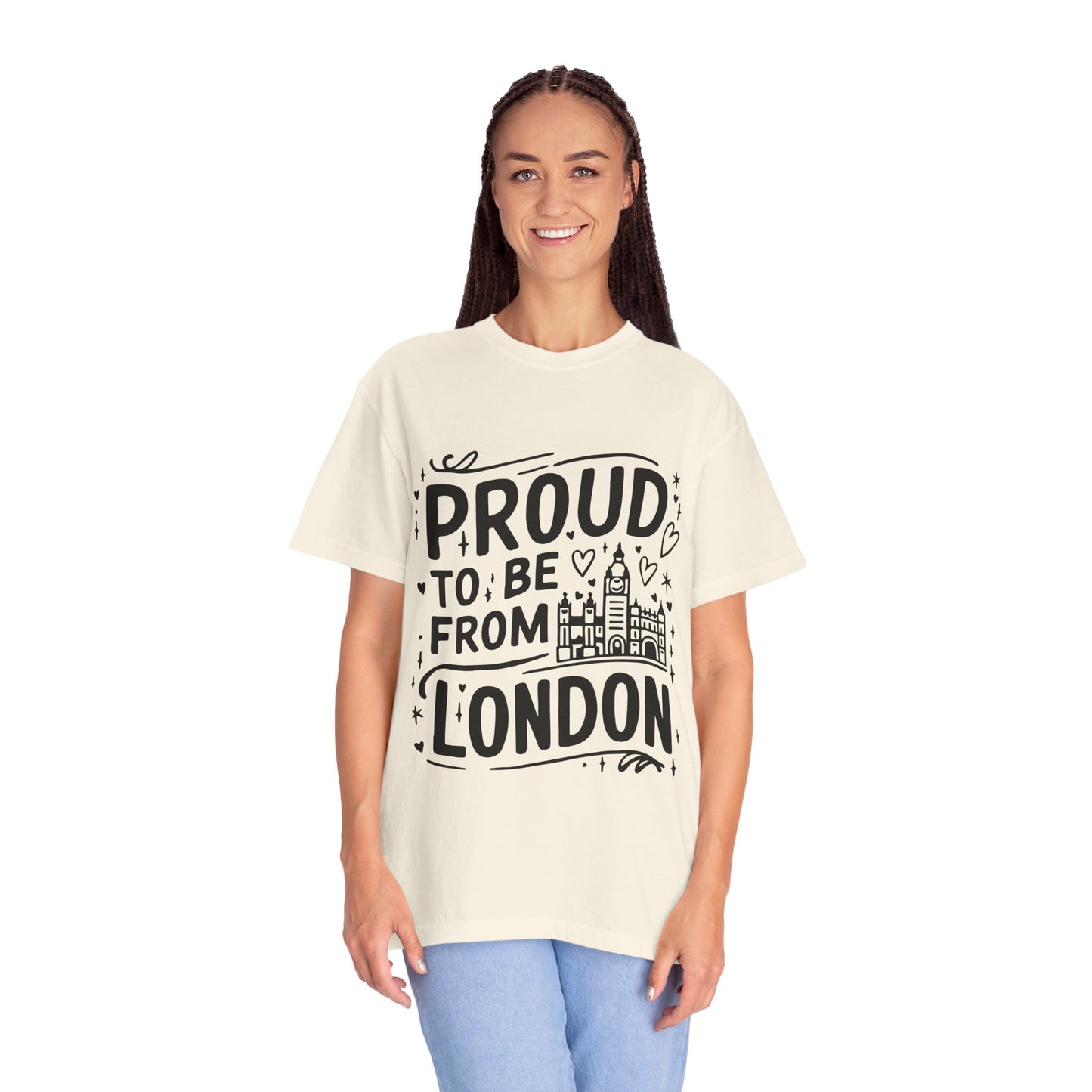 Unisex Garment-Dyed T-shirt - Proud to be from London