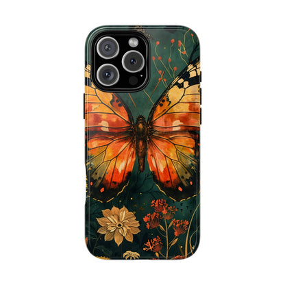 Butterfly Phone Case – Tough Cases for Nature Lovers, Floral Design, Butterfly Art, Unique Gift, Eco-Friendly Protection