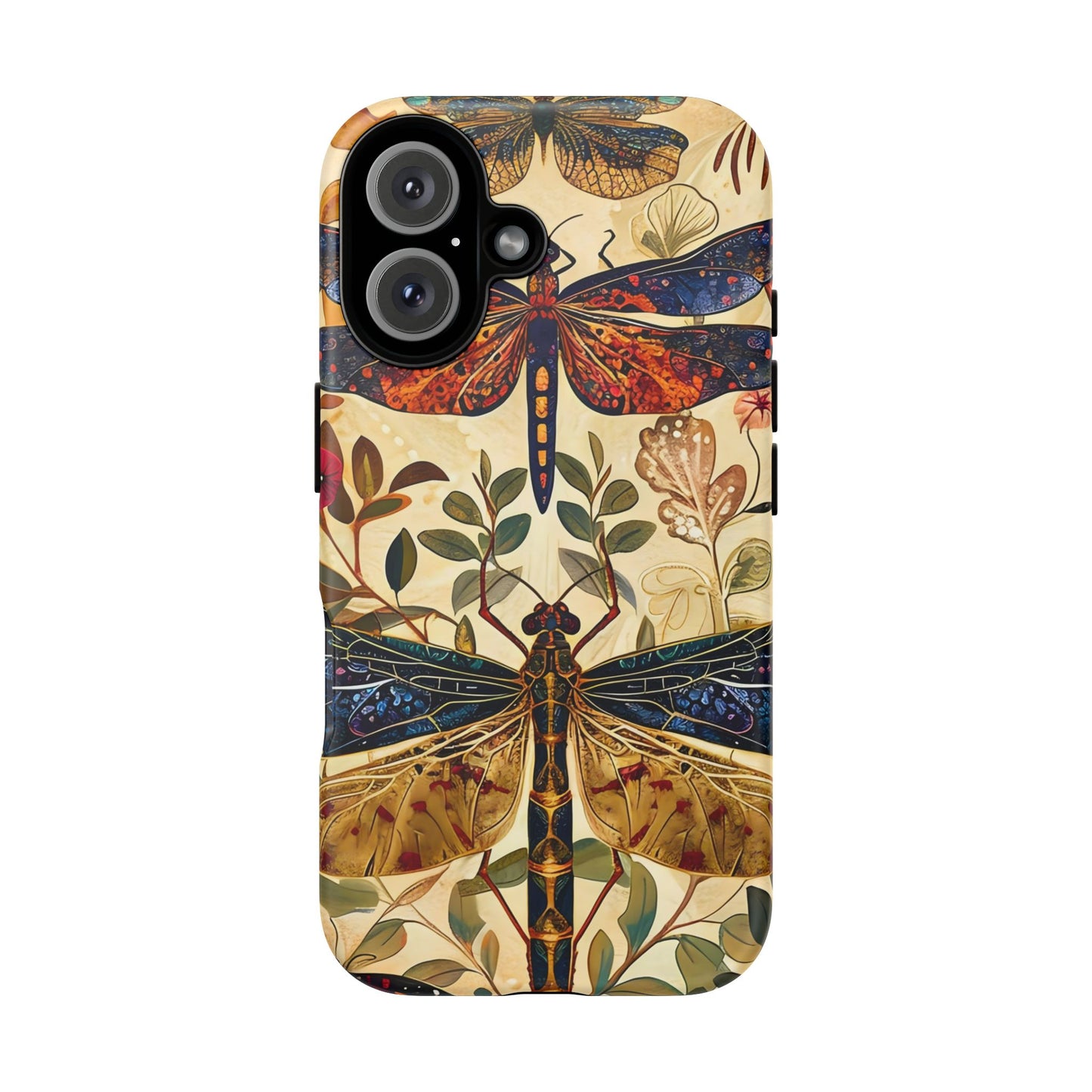 Vintage Dragonfly Phone Case, Nature Inspired, Tough Cases, Eco-Friendly Gift, Bohemian Style, Insect Design