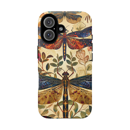Vintage Dragonfly Phone Case, Nature Inspired, Tough Cases, Eco-Friendly Gift, Bohemian Style, Insect Design
