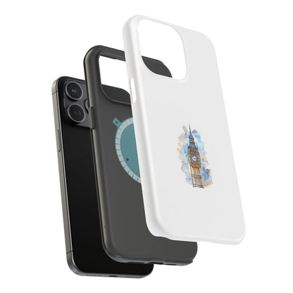 Artistic Magnetic Phone Cases with Iconic Designs, Unique Cell Phone Cover, London Tower Case, Gift for Travelers, Customizable Art Cases