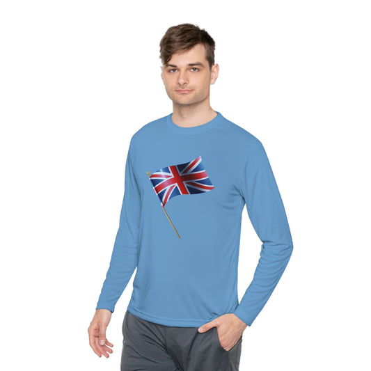 Unisex Lightweight Long Sleeve Tee - Classic UK Flag