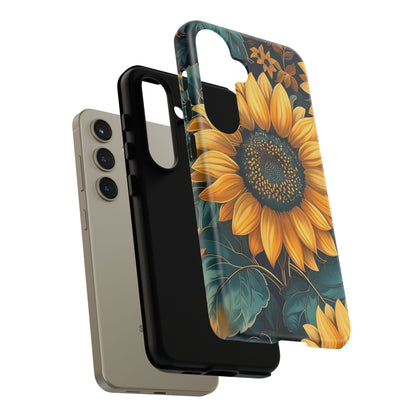 Sunflower Phone Case - Bright Floral Design, Stylish Tough Cover for Sunflower Lovers, Gift for Plant Enthusiasts, Mom Gift, Nature Lovers