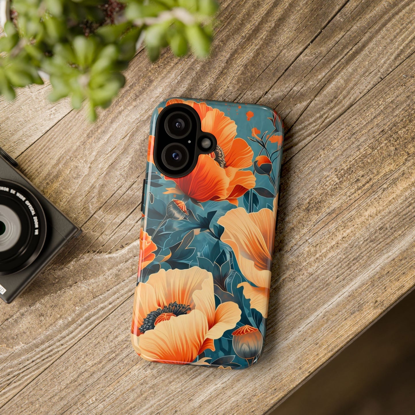 Floral Phone Case, Tough Cases for Protection and Style, Spring Aesthetic, Gift for Her, Phone Accessory for Nature Lovers