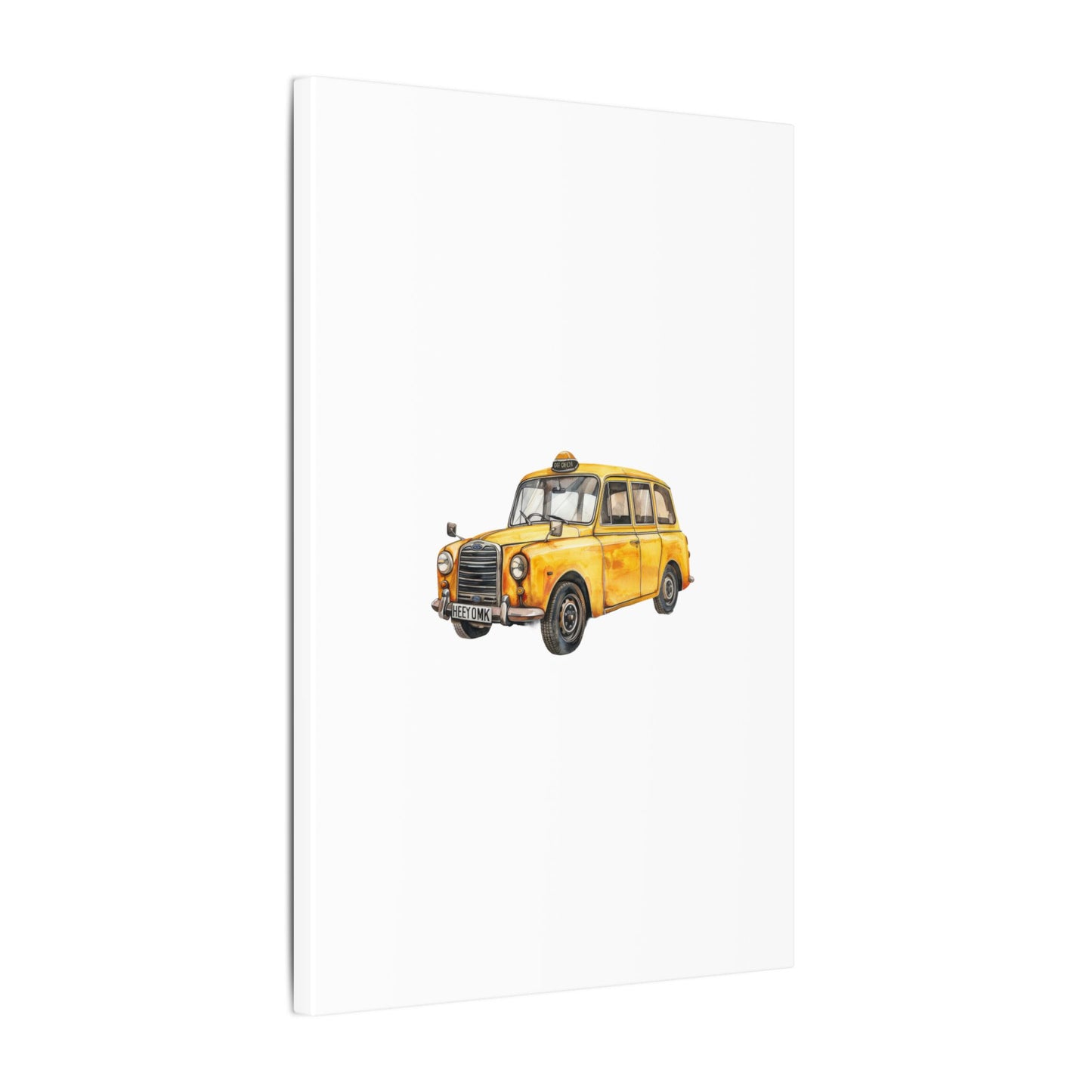 Vintage Taxi Matte Canvas, Stretched, 0.75" (Multi-Size)