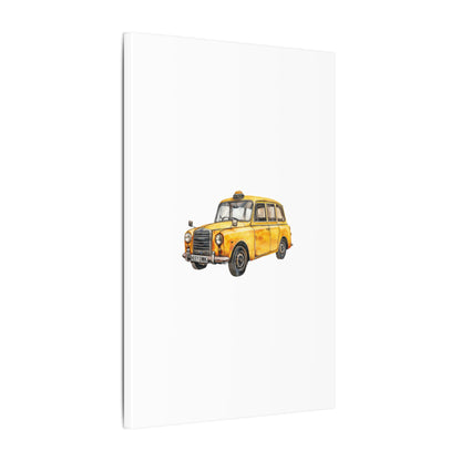 Vintage Taxi Matte Canvas, Stretched, 0.75" (Multi-Size)