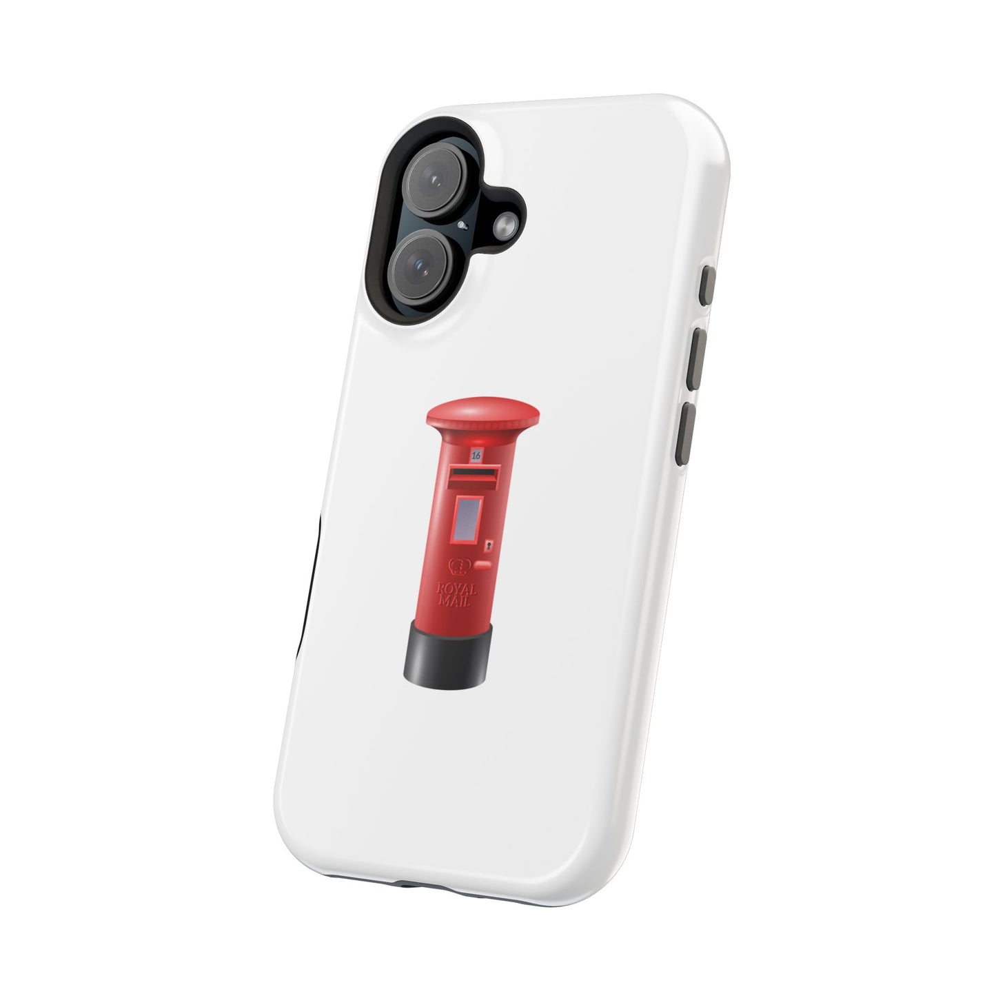 Red Post Box Magnetic Tough Case, Phone Case for Mail Lovers, Unique Gift for Stationery Enthusiasts, Postal Theme iPhone Cover, Fun Gadget