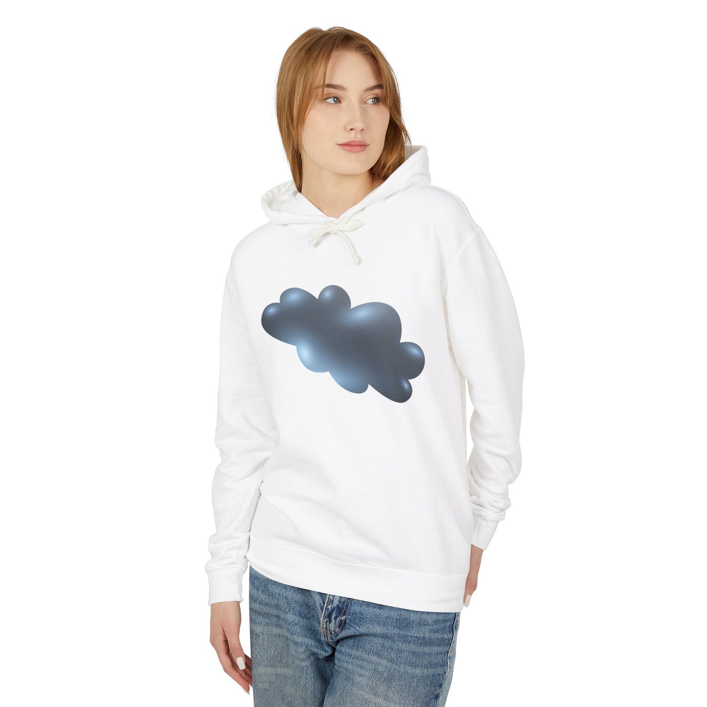 Unisex Lightweight Hooded Sweatshirt - Serene Cloudscape - Dreamy Cloud