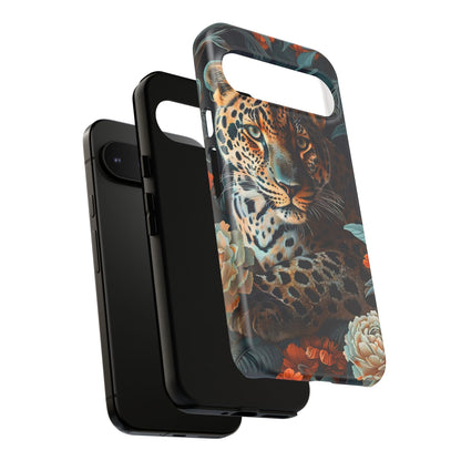 Wildlife Phone Case with Leopard Design | Tough Cases, Animal Prints, Floral Phone Cover, Gift for Nature Lovers, Unique Phone Accessories