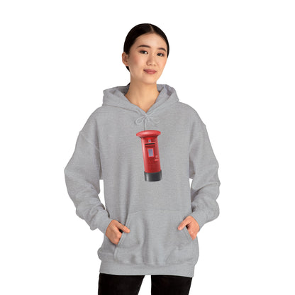 Unisex Heavy Blend™ Hooded Sweatshirt - Classic UK Royal Mailbox Design