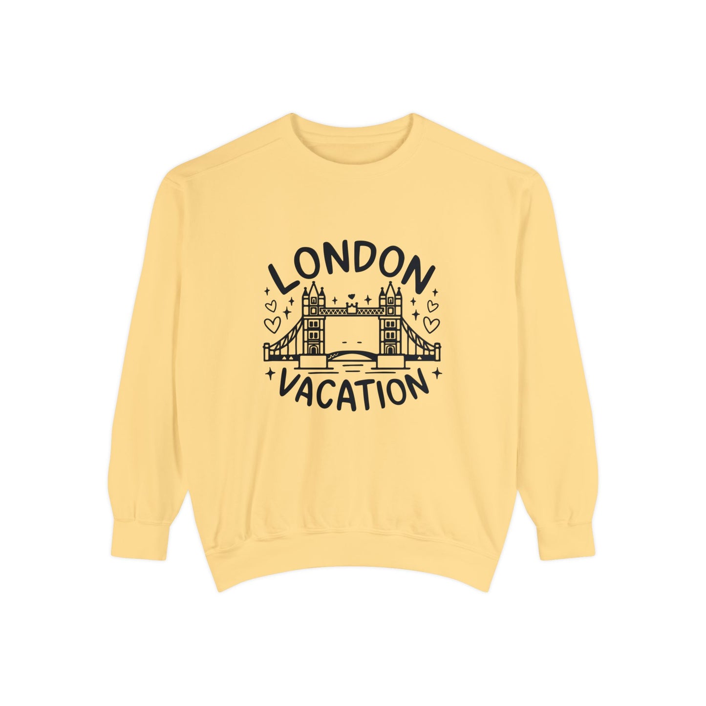 Unisex Garment-Dyed Sweatshirt Classy - London's Vacation