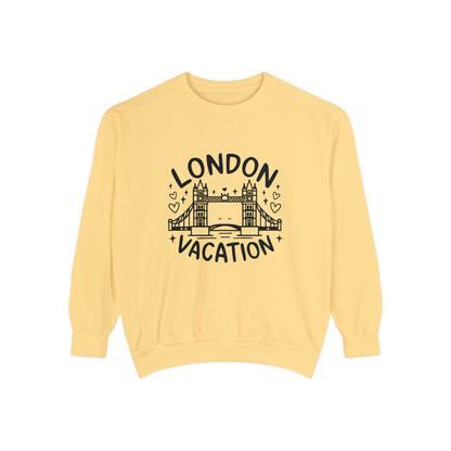 Unisex Garment-Dyed Sweatshirt Classy - London's Vacation