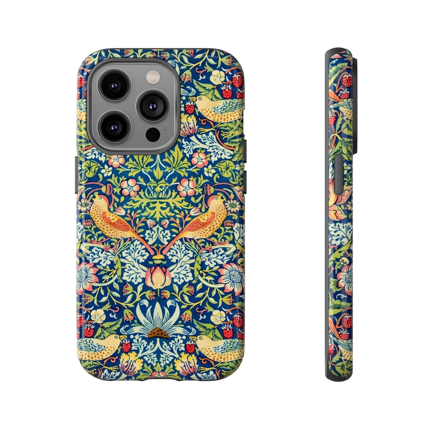 Floral Phone Case | Tough Cases, Stylish Protection, Unique Gift, Eco-Friendly, Floral Pattern, Bird Design