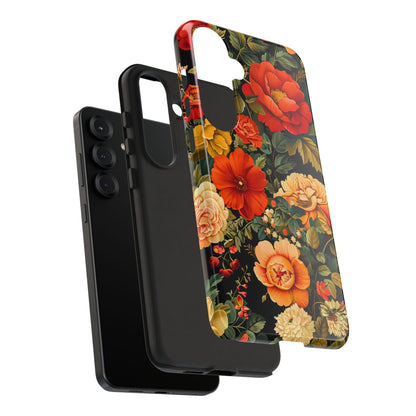 Floral Phone Case, Tough Cases, Decorative Tech Accessories, Gift for Her, Nature Lover Gift, Boho Style Case, Spring Floral Cover