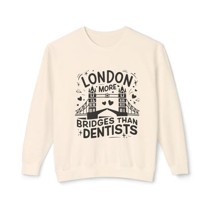 Unisex Lightweight Crewneck Sweatshirt - London is having more Bridges