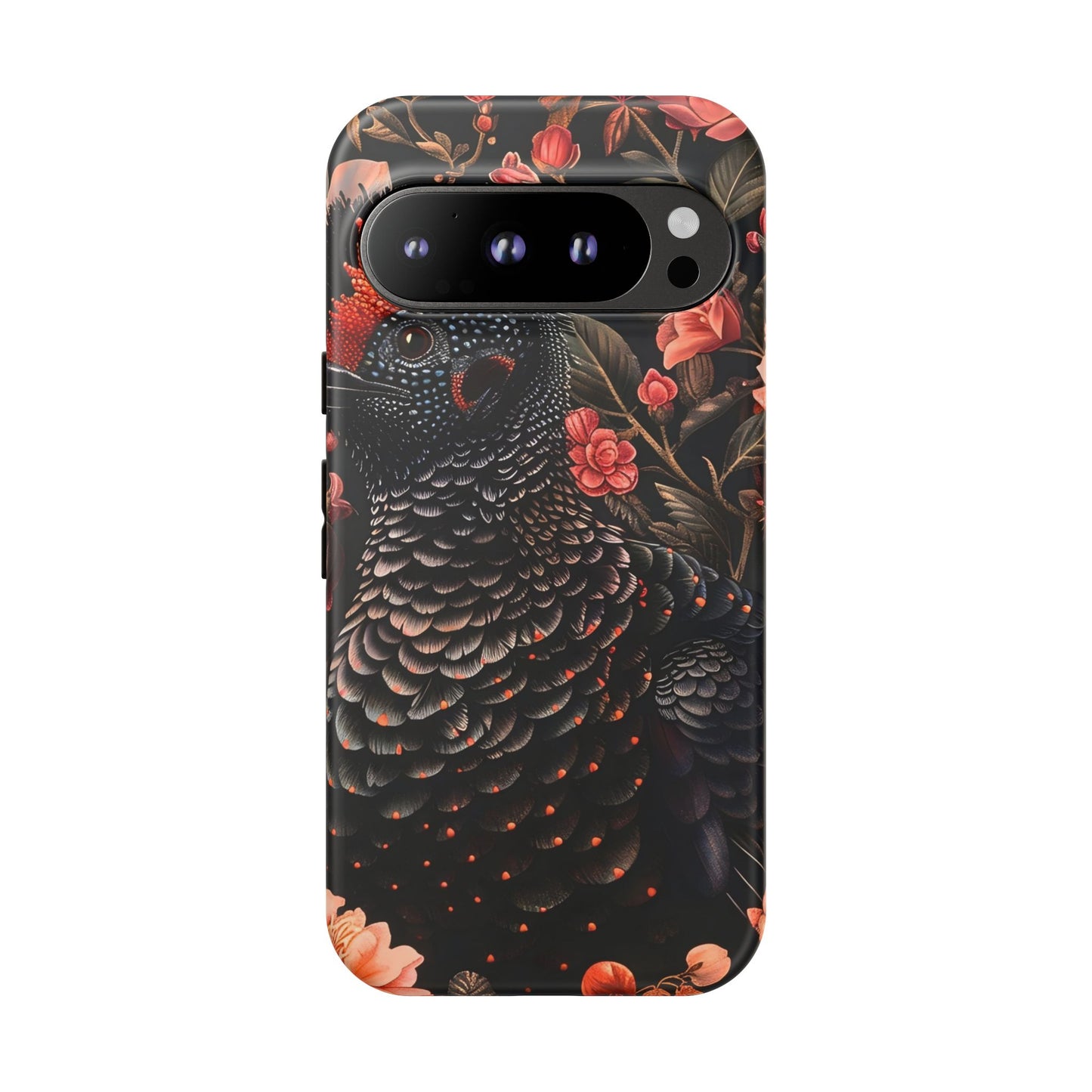 Tough Cases: Floral Design Phone Case, Stylish Protection for Your Phone, Unique Gift for Bird Lovers, Vibrant Floral Art, [...]