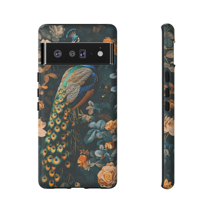 Peacock Phone Case - Elegant Floral Design, Tough Case for Protection, Unique Gift for Nature Lovers, Stylish Accessory, Eco-Friendly