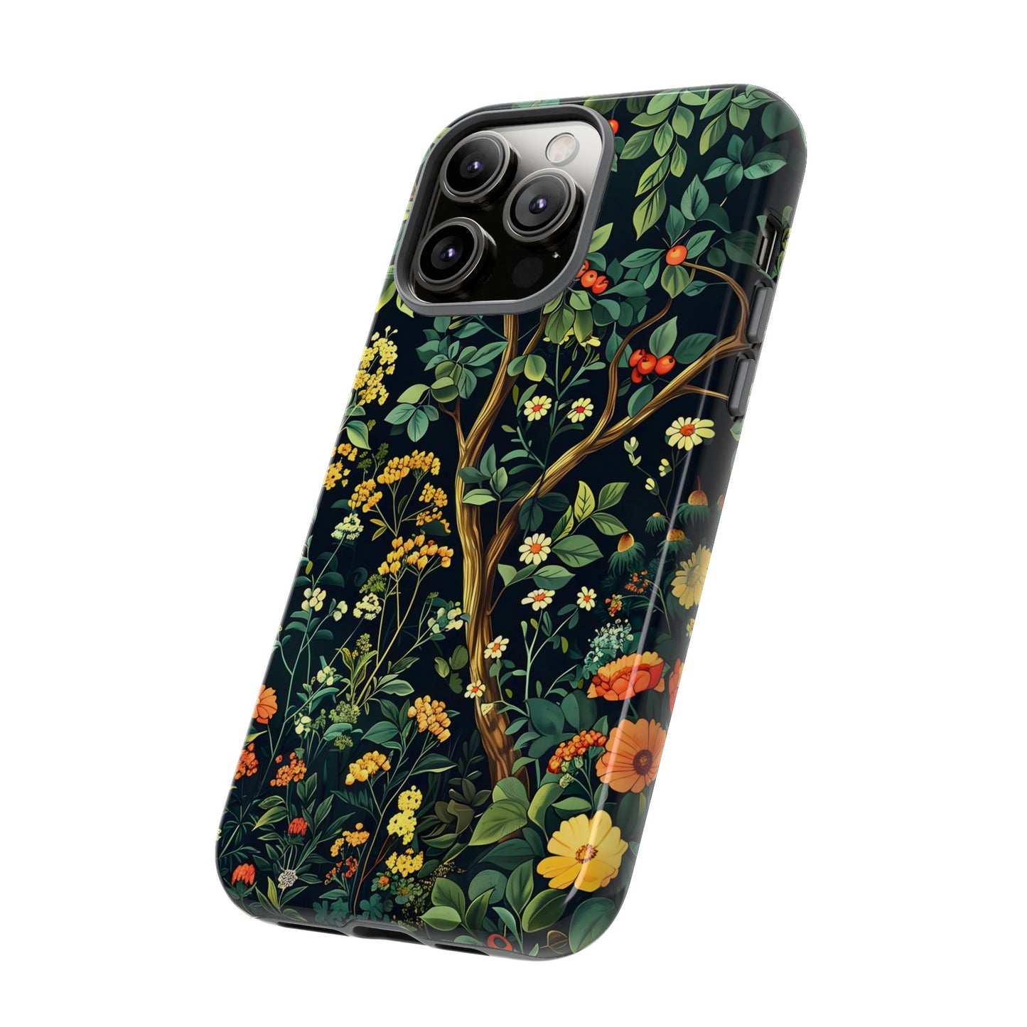 Floral Phone Case - Tough Cases, Colorful Nature Design, Gift for Flower Lovers, Phone Accessory, Unique Cell Phone Cover