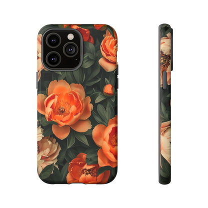 Stylish Floral Phone Case, Tough Cases, Floral Phone Cover, Gift for Her, Spring Accessories, Mother's Day, Phone Protection