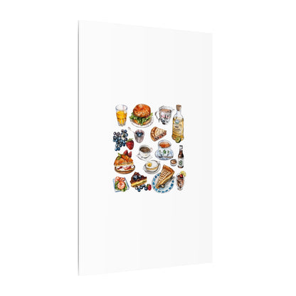 Breakfast Feast Canvas Print, Food Art, Kitchen Decor, Gifting for Food Lovers, Brunch Vibes, Wall Art