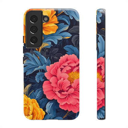 Floral Phone Case, Tough Cases, Stylish Mobile Cover, Gifts for Her, Phone Accessories, Unique Flower Design