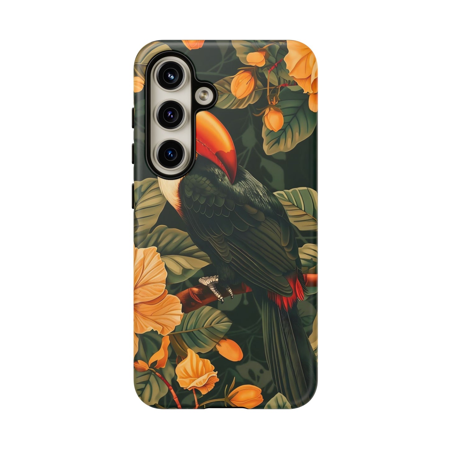 Tropical Toucan Phone Case, Exotic Bird Cover, Nature Lover Gift, Eco-Friendly Design, Customizable Tech Accessory