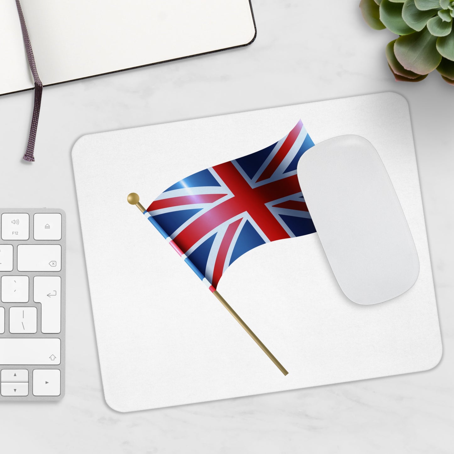 UK Flag Mouse Pad - Perfect for Home Office, Gifts for England Fans, Desk Accessories, College Dorm Essentials, London Decor