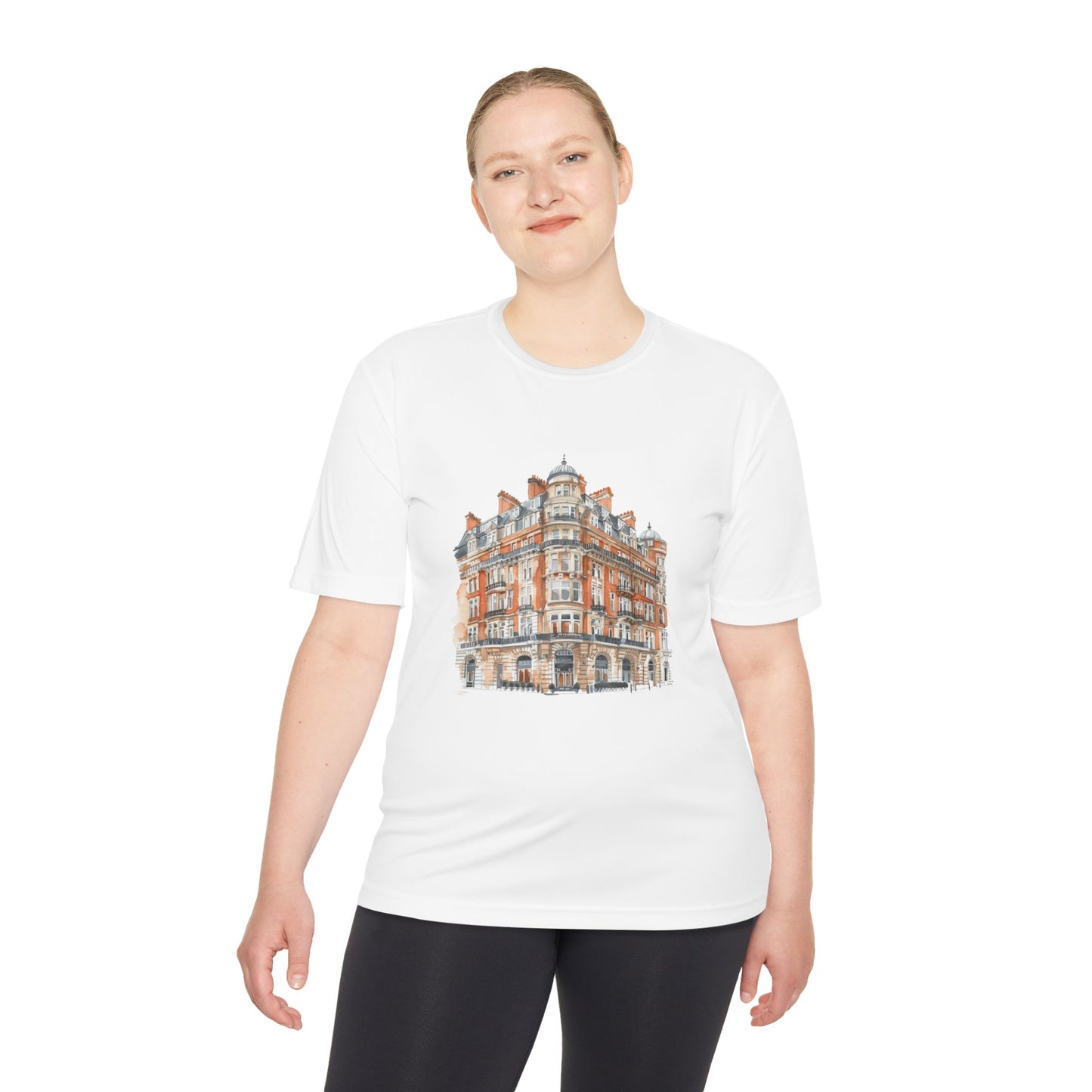 Unisex Moisture Wicking Tee - Perfect for Travel Lovers and Active Lifestyles - Cityscape