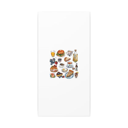 Breakfast Feast Canvas Print, Food Art, Kitchen Decor, Gifting for Food Lovers, Brunch Vibes, Wall Art