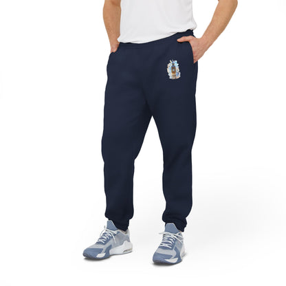 Adidas Unisex Fleece Joggers -  Historic Big Ben England Tower Artwork - Cozy Athletic Wear for Everyday Comfort