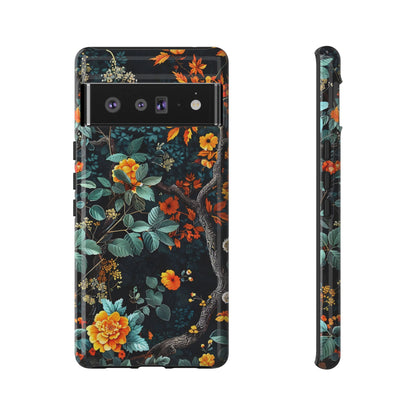 Floral Phone Case | Tough Cases, Protective Cover, Gift for Her, Autumn Vibes, Floral Phone Accessory, Unique Design