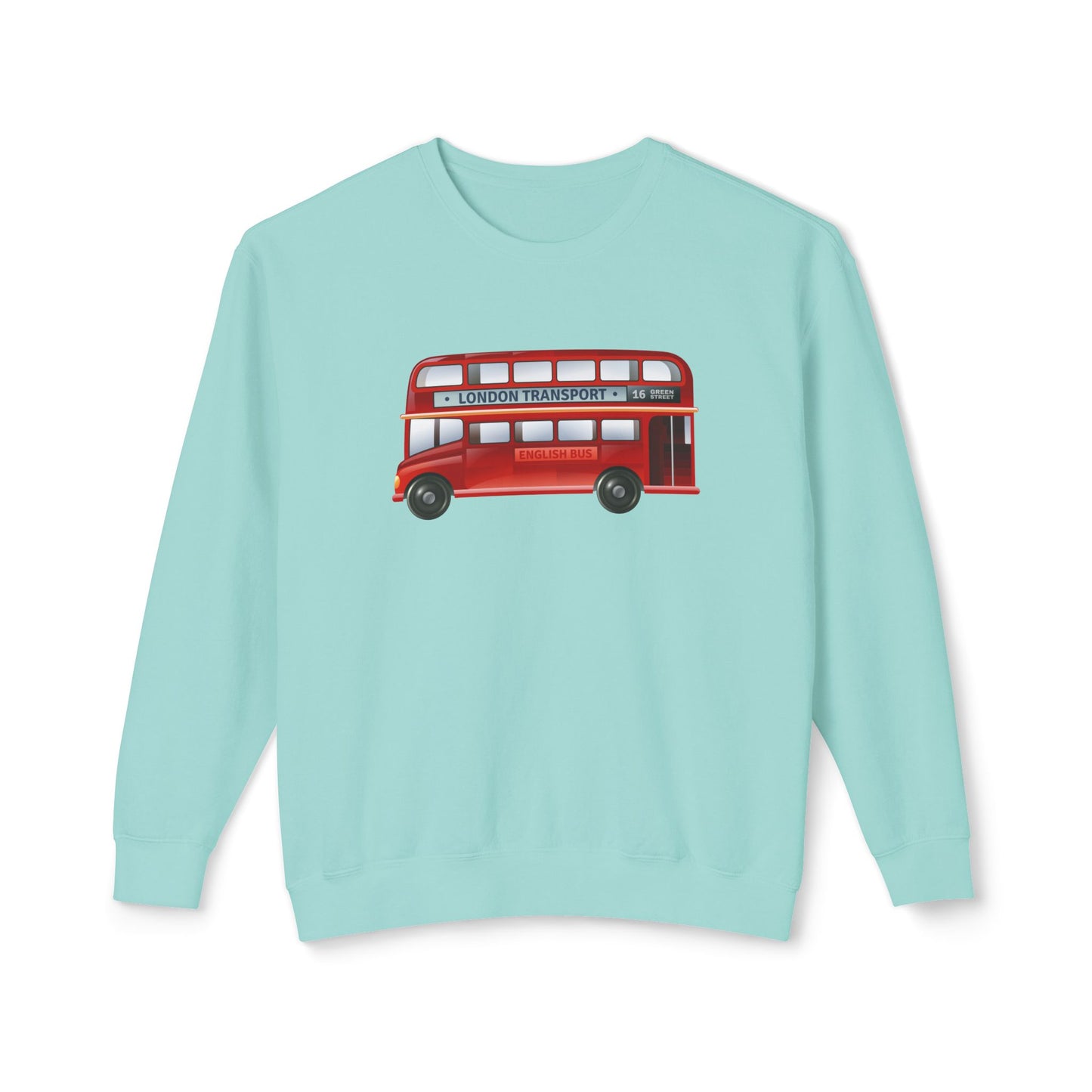 Unisex Lightweight Crewneck Sweatshirt - British English Bus
