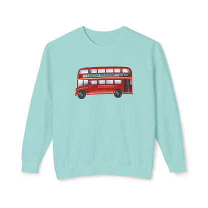 Unisex Lightweight Crewneck Sweatshirt - British English Bus
