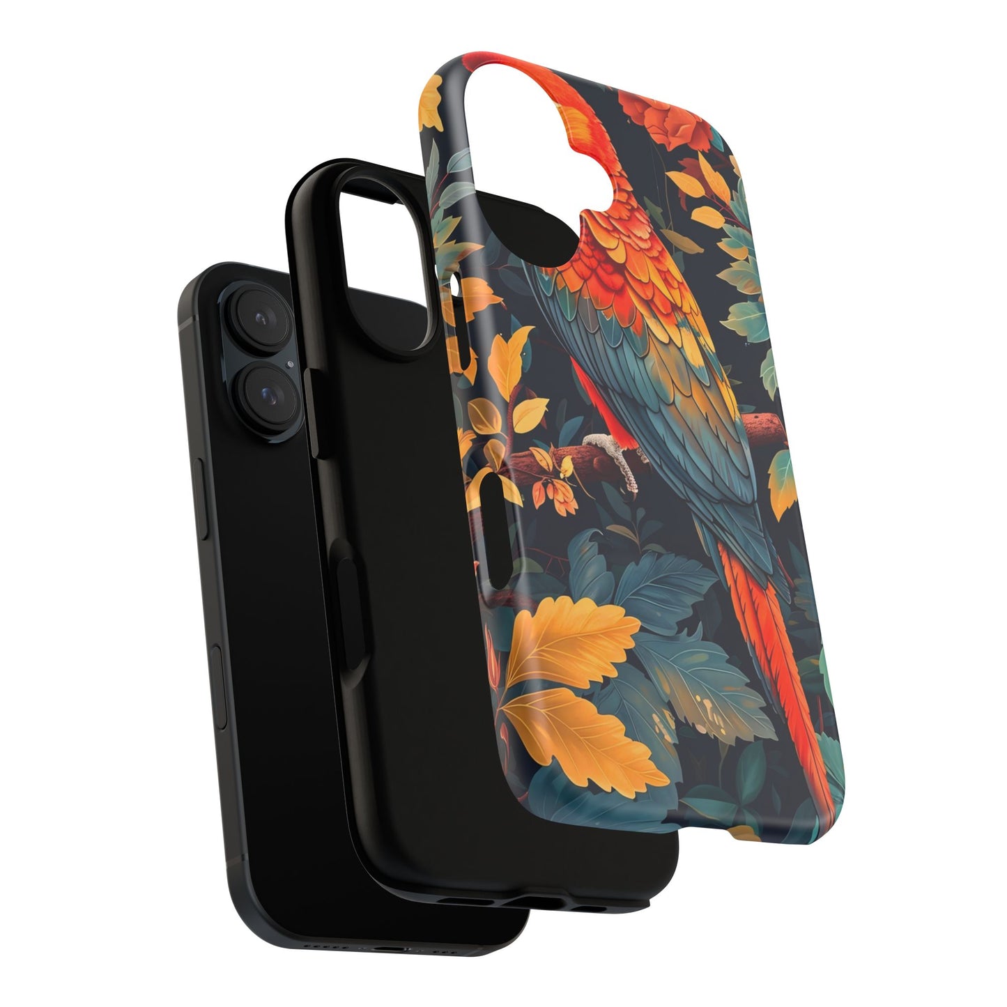 Vibrant Parrot Phone Case - Tough, Stylish, Nature-Inspired, Tropical, Wildlife, Perfect Gift, Summer Vibes
