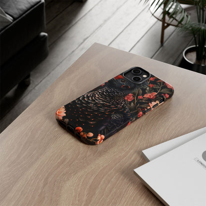 Tough Cases: Floral Design Phone Case, Stylish Protection for Your Phone, Unique Gift for Bird Lovers, Vibrant Floral Art, [...]