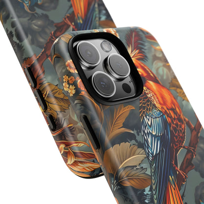 Vibrant Phone Case with Exotic Bird Design, Floral Phone Cover, Tough Case for Nature Lovers, Unique Gift Idea, Phone Accessory, [...]