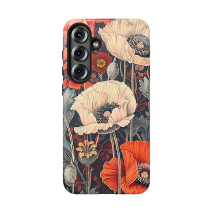 Floral iPhone Case, Tough Phone Cover, Artistic Protection, Flower Design, Unique Gift for Her, Phone Accessory, Trendy Tech