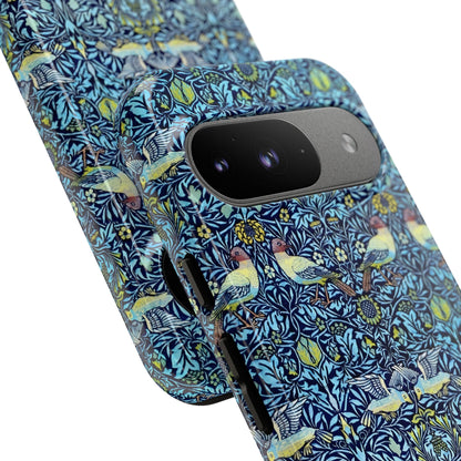Bird and Floral Pattern Phone Case, Tough Cases, Gift for Nature Lovers, Eco-friendly, Custom Phone Accessories, All-Occasion