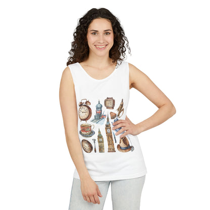 Unisex Garment-Dyed Tank Top - Historic and Iconic - England’s Finest Symbols