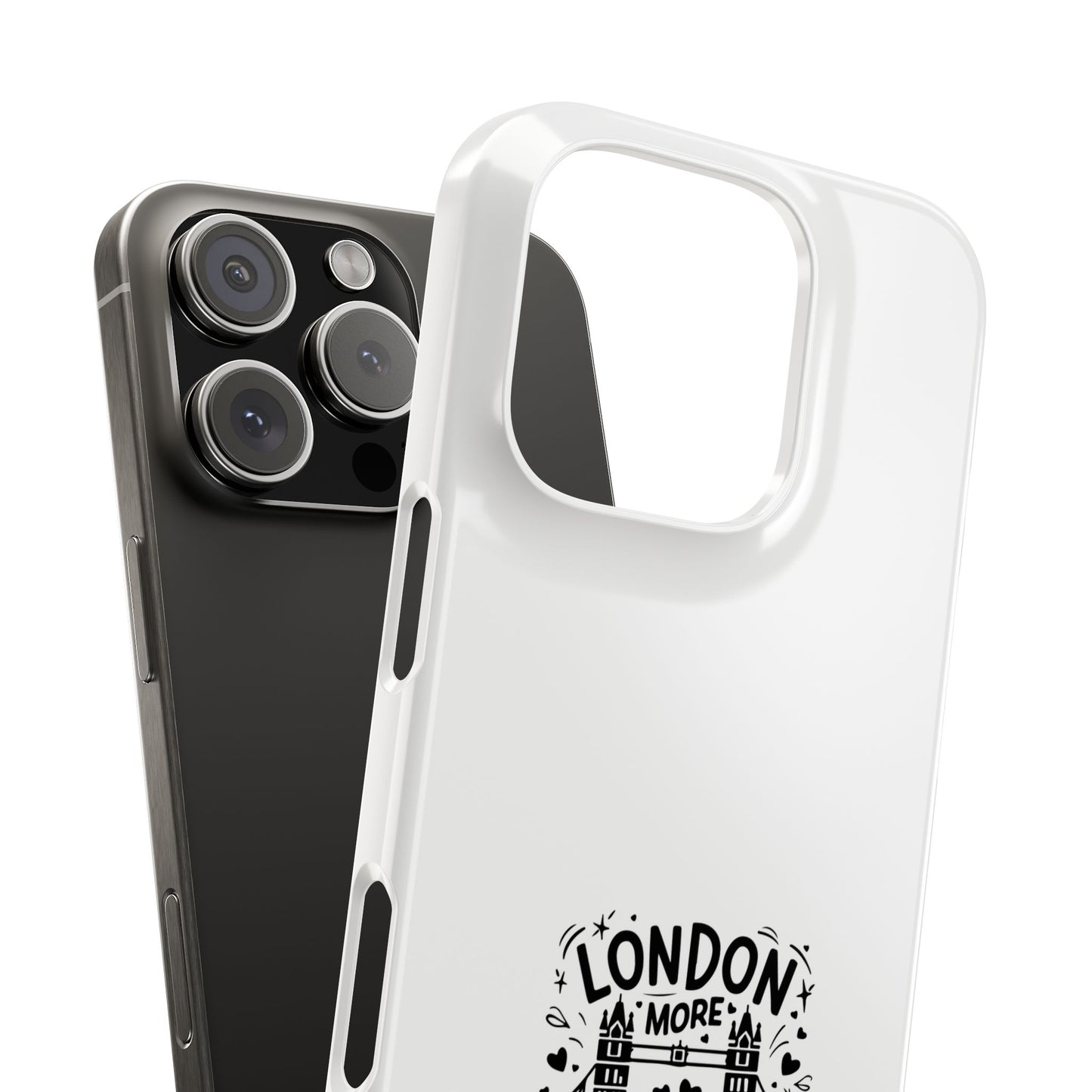 London-Themed Phone Case | Slim Phone Cases, Travel Accessories, Gift for London Lovers, Unique Phone Cover, Fun Design, Typography Art