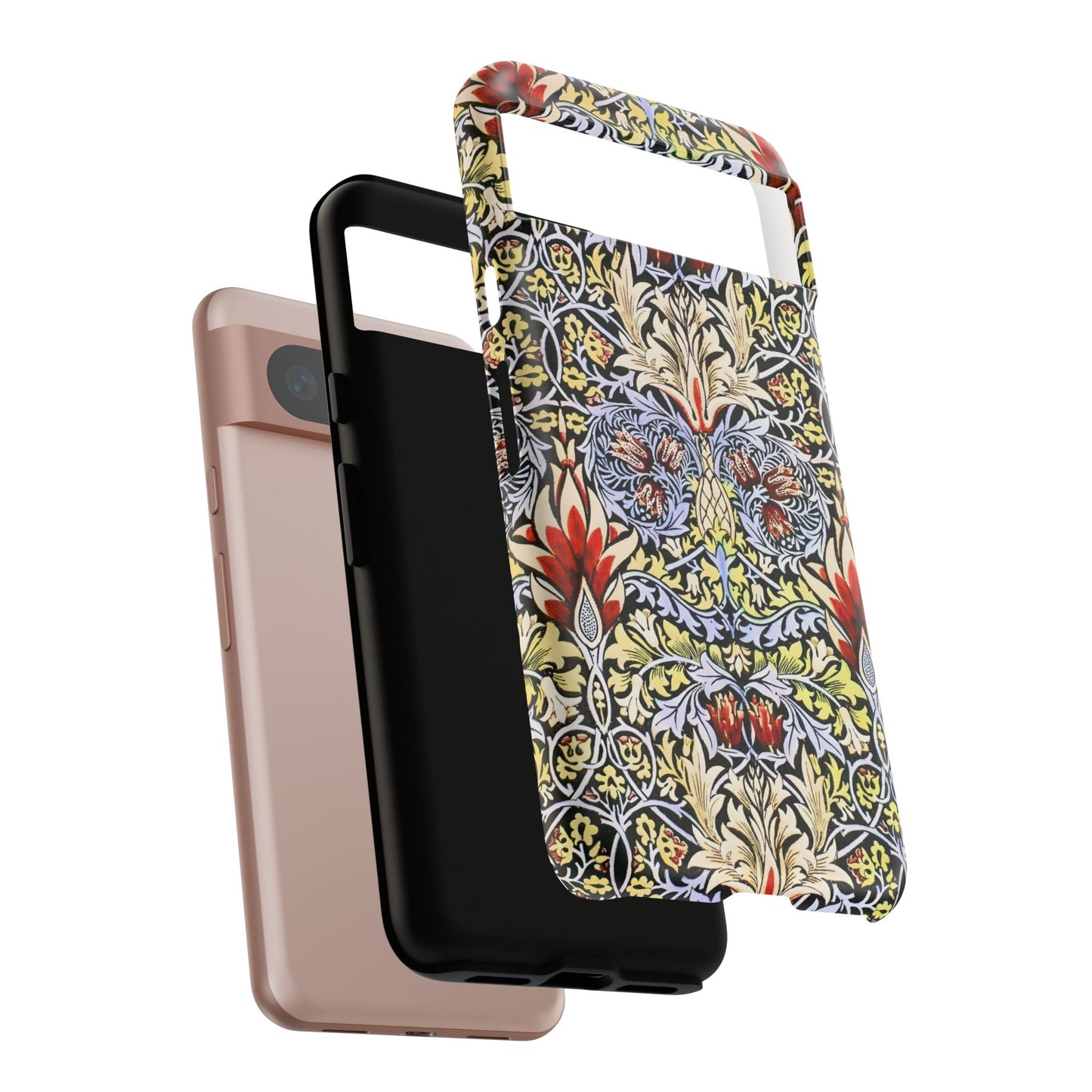 Stylish Phone Case - Floral Design, Tough Cases, Gift for Her, Phone Accessories, Trendy Tech, Unique Cell Phone Cover