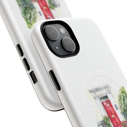Charming Red Door Tough Magnetic Case - Custom Phone Cover, Gift for Home Lovers, Holiday Presents, Unique Decor