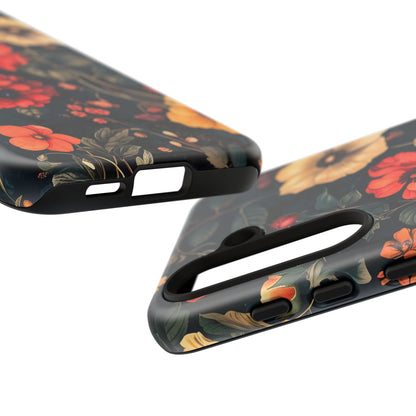 Floral Phone Case, Tough Cases, Flower Motif, Protective Cover, Gift for Her, Floral Design, Spring Accessory