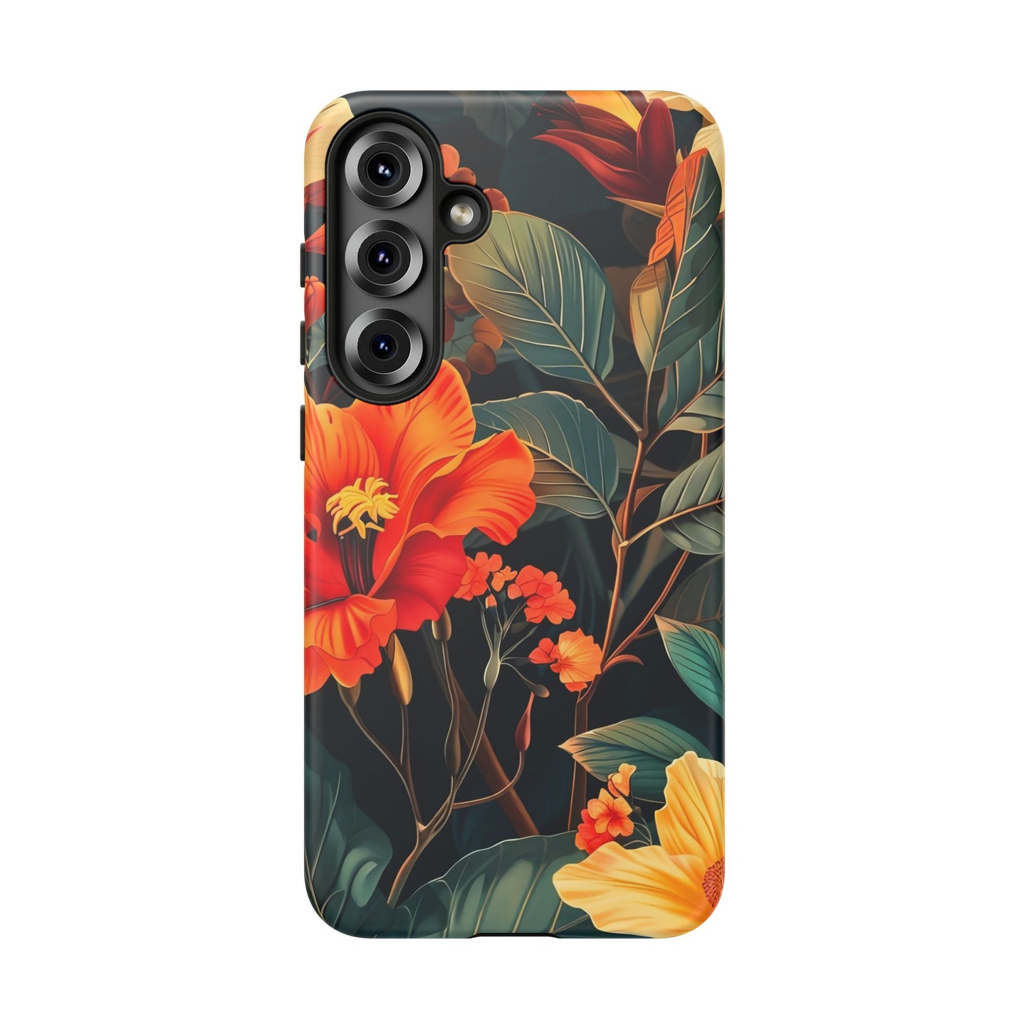 Tough Floral Phone Case | Tropical Vibe, Gift for Nature Lovers, Summer Beach Accessory, Floral Pattern, Trendy Phone Accessories