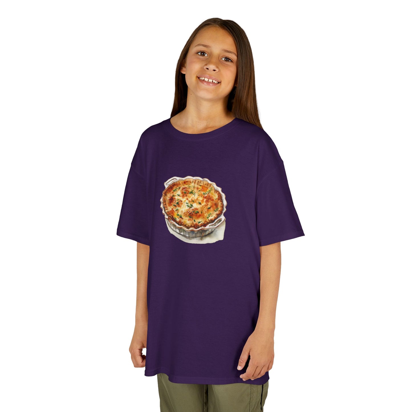 Kids Tee - Artistic Food-Themed Painting for Home Decor -  Fun Heavy Cotton T-Shirt for Young Foodies